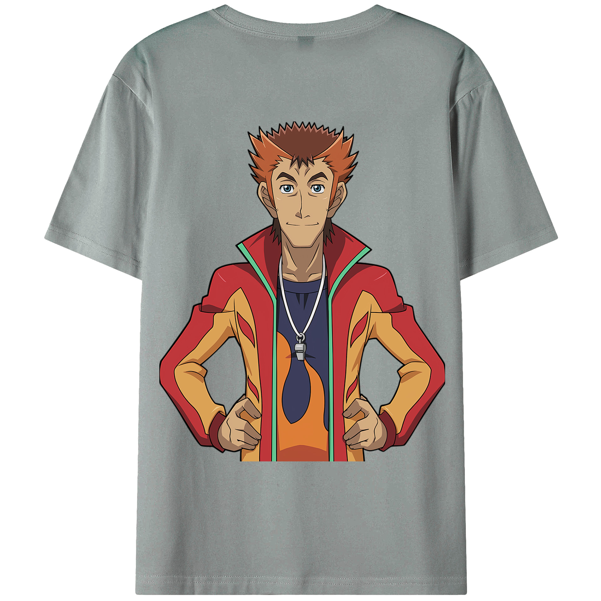 （画像用） 遊☆戯☆王 Yu-Gi-Oh! 綿100％ メンズ半袖Tシャツ（バックプリント） 通気性
